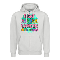 Dove Grey fight cancer in all colors Zipper Hoodie - AdoDesignShop