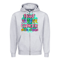 Heather Grey fight cancer in all colors Zipper Hoodie - AdoDesignShop