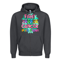 Smoke fight cancer in all colors Zipper Hoodie - AdoDesignShop