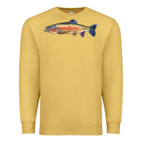 Antique Gold Rainbow Trout Premium Sweatshirt - LillyAllenDesigns