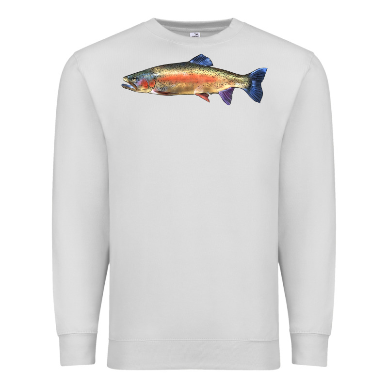 Rainbow Trout Premium Sweatshirt by LillyAllenDesigns | Teevron