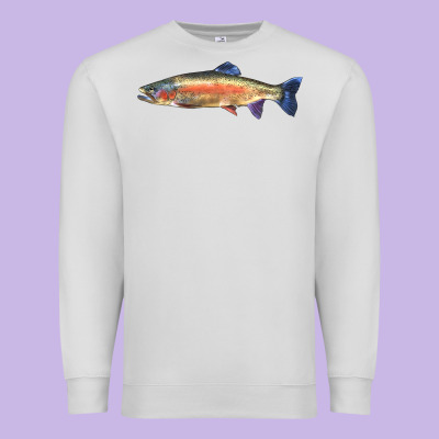 Rainbow Trout Premium Sweatshirt Designed By Lillyallendesigns