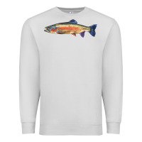 Dove Grey Rainbow Trout Premium Sweatshirt - LillyAllenDesigns