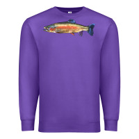 Purple Rainbow Trout Premium Sweatshirt - LillyAllenDesigns