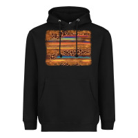 Black leopard serape background Heavyweight Hoodie - AdoDesignShop
