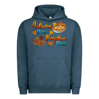Pigment Midnight Navy Autumn Skies Pumpkin Pies Urban Hoodie - BundleAndBundleShop