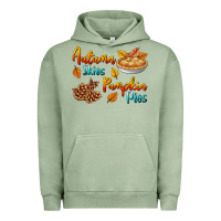 Pigment Oil Green Autumn Skies Pumpkin Pies Urban Hoodie - BundleAndBundleShop