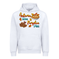 White Autumn Skies Pumpkin Pies Urban Hoodie - BundleAndBundleShop