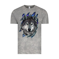 Cloud Rock Wolf scratch mark Vintage Tee - RanaPortraitStore