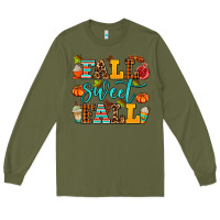 Army Green fall sweet fall Long Sleeve Tee - AdoDesignShop
