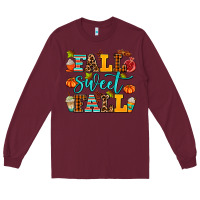 Burgundy fall sweet fall Long Sleeve Tee - AdoDesignShop