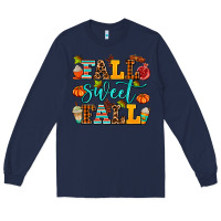 Navy fall sweet fall Long Sleeve Tee - AdoDesignShop