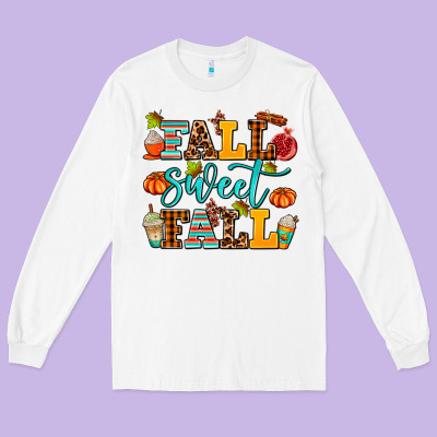 Fall Sweet Fall Long Sleeve Tee Designed By Adodesignshop