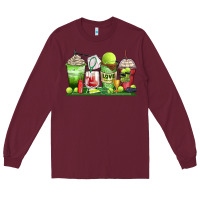 Burgundy tennis coffee cups Long Sleeve Tee - Zillion Design Studio