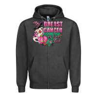 Charcoal Heather breast cancer is boo shit Zipper Hoodie - AdoDesignShop