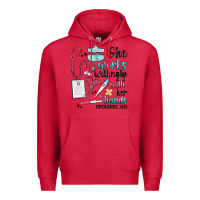 Cardinal she works willingly with her hands Premium Hoodie - MaliasSmallBusiness