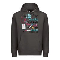 Smoke she works willingly with her hands Premium Hoodie - MaliasSmallBusiness