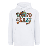 White rodeo crazy bucking bronco cowboy Heavyweight Hoodie - Artiststas