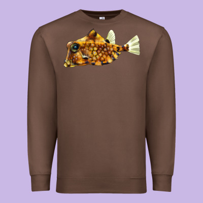 Humpback Turretfish Premium Sweatshirt Designed By Lillyallendesigns