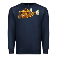 Navy humpback turretfish Premium Sweatshirt - LillyAllenDesigns