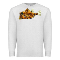 Oatmeal Heather humpback turretfish Premium Sweatshirt - LillyAllenDesigns