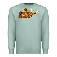Seafoam humpback turretfish Premium Sweatshirt - LillyAllenDesigns