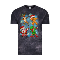 Cloud Black dabbing christmas Vintage Tee - Zillion Design Studio