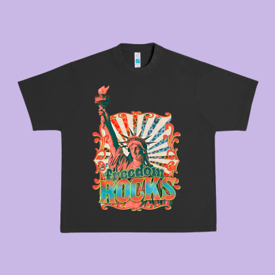 Urban Heavy Tee retro freedom rocks billie wilder