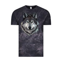 Cloud Black Wolf Vintage Tee - RanaPortraitStore