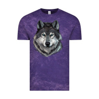 Cloud Purple Wolf Vintage Tee - RanaPortraitStore