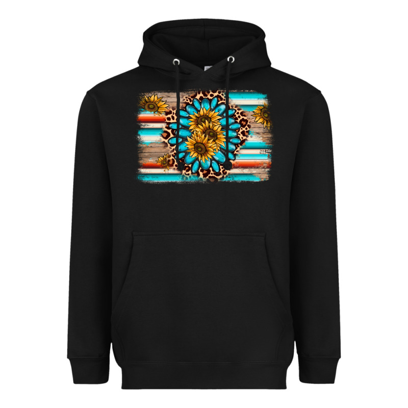 Gemstone Sunflower Background Heavyweight Hoodie by AdoDesignShop | Teevron