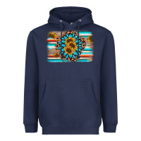 Navy gemstone sunflower background Heavyweight Hoodie - AdoDesignShop