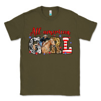 All American Girl With Cowgirl Classic Tee | Teevron