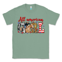 Sage All American girl with cowgirl Classic Tee - Neo Western