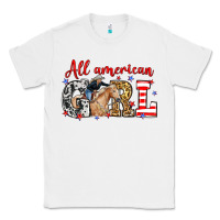 White All American girl with cowgirl Classic Tee - Neo Western