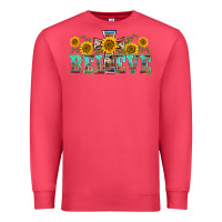 Cardinal western believe sunflowers flowers Premium Sweatshirt - BarkalooDesign