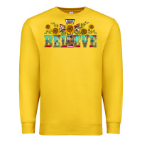 Lemon western believe sunflowers flowers Premium Sweatshirt - BarkalooDesign