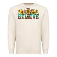 Sandshell western believe sunflowers flowers Premium Sweatshirt - BarkalooDesign