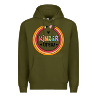 Army Green kinder crew Premium Hoodie - MaliasSmallBusiness