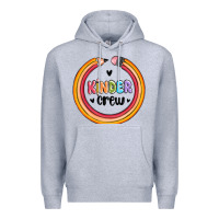 Heather Grey kinder crew Premium Hoodie - MaliasSmallBusiness
