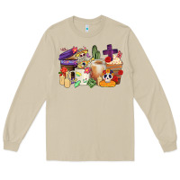 Mushroom mexican dia de los muertos coffee cups Long Sleeve Tee - CTS Tumbler Store