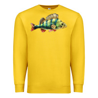 Lemon Perch Fish Premium Sweatshirt - LillyAllenDesigns