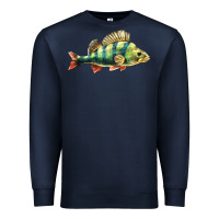 Navy Perch Fish Premium Sweatshirt - LillyAllenDesigns