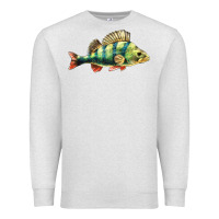 Oatmeal Heather Perch Fish Premium Sweatshirt - LillyAllenDesigns
