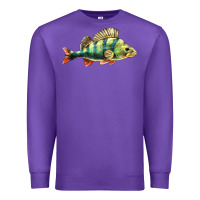 Purple Perch Fish Premium Sweatshirt - LillyAllenDesigns