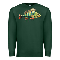 Sports Green Perch Fish Premium Sweatshirt - LillyAllenDesigns