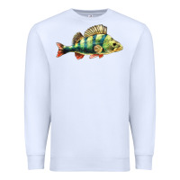 White Perch Fish Premium Sweatshirt - LillyAllenDesigns