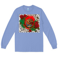 Colony Blue mexican flag and roses Long Sleeve Tee - CTS Tumbler Store