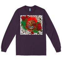 Plum mexican flag and roses Long Sleeve Tee - CTS Tumbler Store