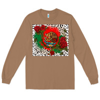 Toasted Coconut mexican flag and roses Long Sleeve Tee - CTS Tumbler Store